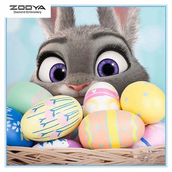 

ЗООЯ DIY 5D Полный дрель Алмазная картина Мультфильм Вышивка Крестом Мозаика Домашний Декор Подарок