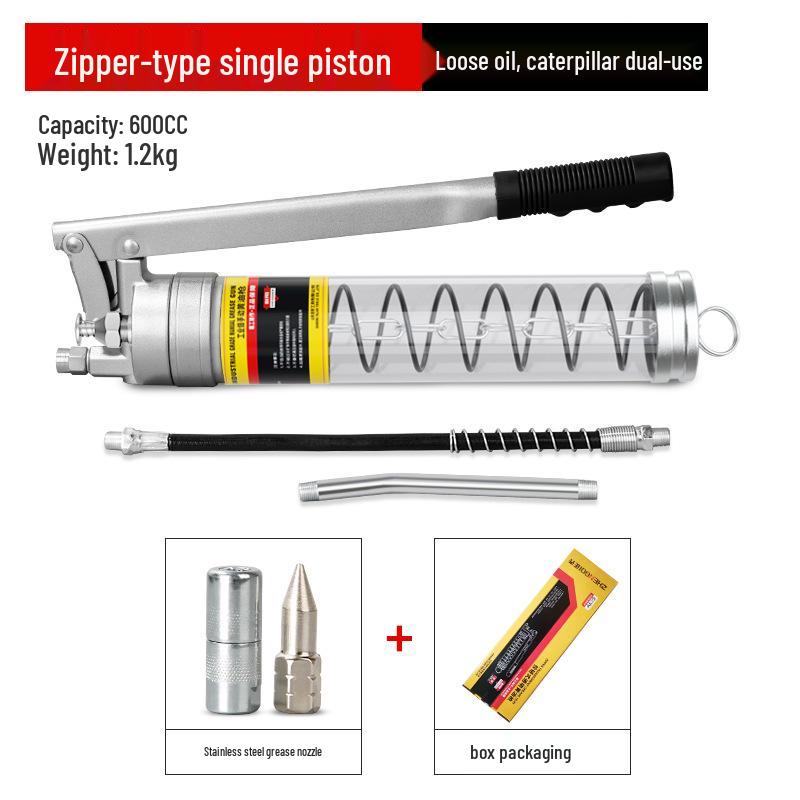 High-Pressure Dual Rod Grease Gun for Forklift & Excavator