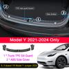 Trunk Sill Plate Cover TPE Rubber Protector for Tesla Model Y 2025-2025 Threshold Bumper Guard Anti-dirty Pad Prevent Scratching