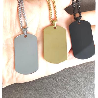 10 Stück Hundemarken Halsketten für Männer Jungen, Militärische Hundemarken Anhänger, Schwarz Kupferfarbe Edelstahl Halskette Geschenk für Ihn