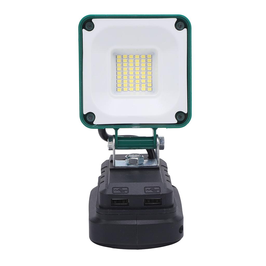 Cordless LED Work Light 45 LEDs 3400LM Angle Adjustable Water Proof Battery Powered Work Light with USB Port for BL1815