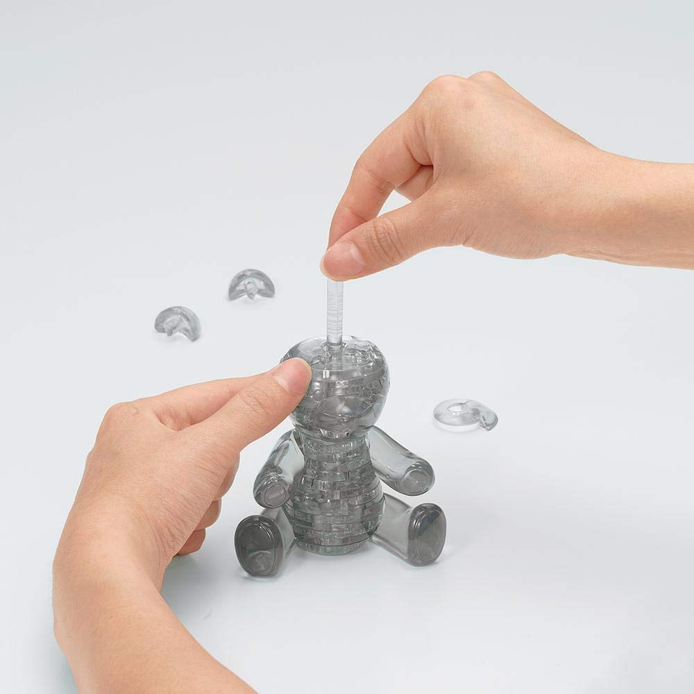 41-Piece Crystal Puzzle Teddy Bear Black