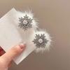 Snowflake Hair Clip Christmas Barrette Sweet Christmas Flat Clip Hairpin Christmas Elegant Hair Clip for Bunches