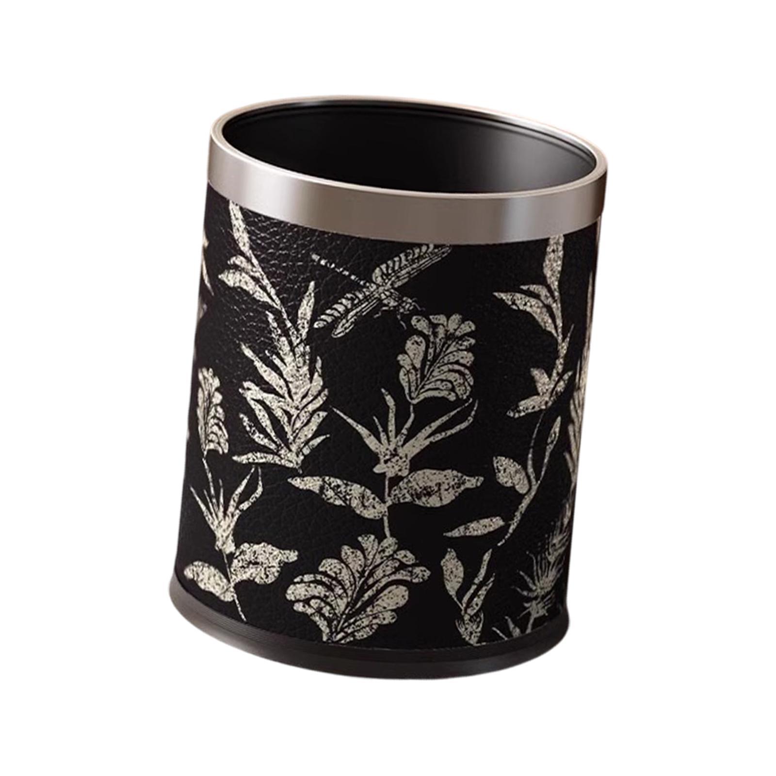 Trash Can Garbage Bin Household Reusable Stylish Versatile Waste Bin Rubbish Bin for Indoor Bedroom Office Dorm Laundry Room