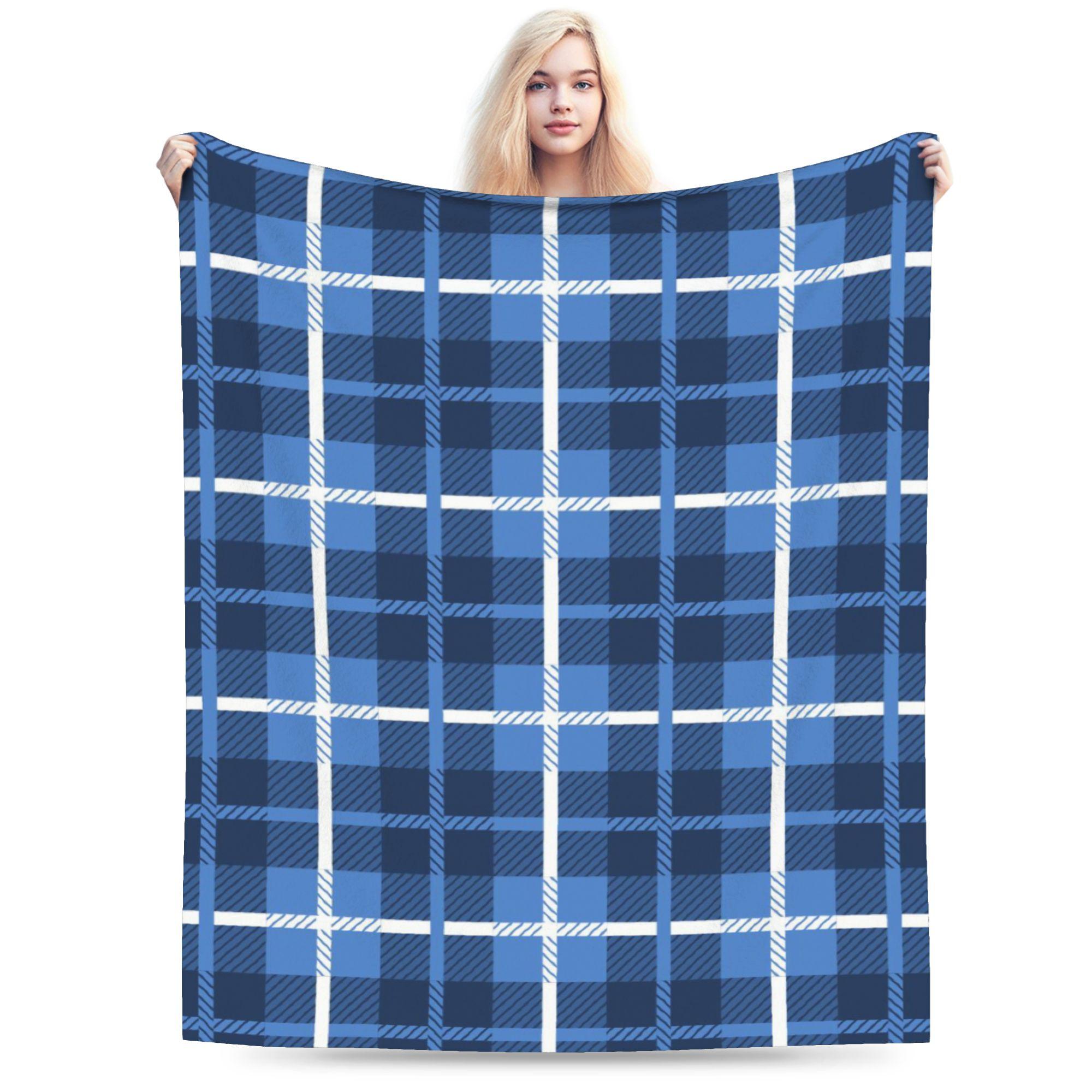 

Yellow Tartan Blankets Warm Soft Comfortable Plush Blanket For Girls Boys Couch Chair Sofa Bed Flannel Bedspread Bed Cover 75x90cm