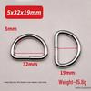 Metal D-Ring Buckle for Pet Webbing and Accessories