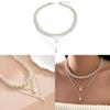 Geometric Necklace With Multilayer Design For Women And Men Fashion Jewelry