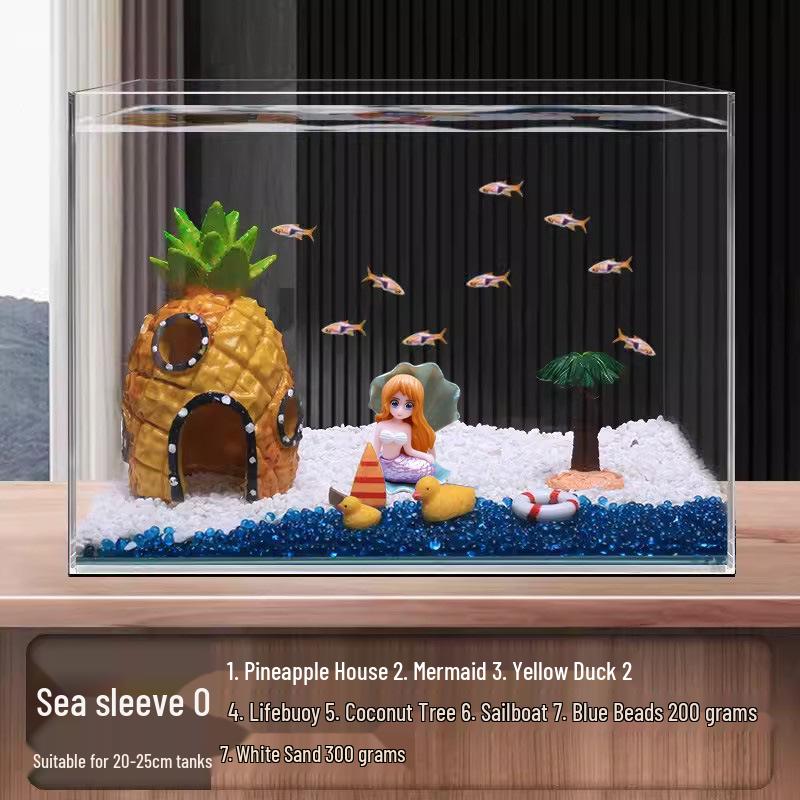 Ananas Huis Aquarium Decoratieset – Thema Figuurtjes en Decoraties van SpongeBob