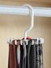 Black Plastic Living Room Hook Creative Multifunctional Large 18 Claw Tie, Belt, 360 Degree Rotatable Tie Hanger