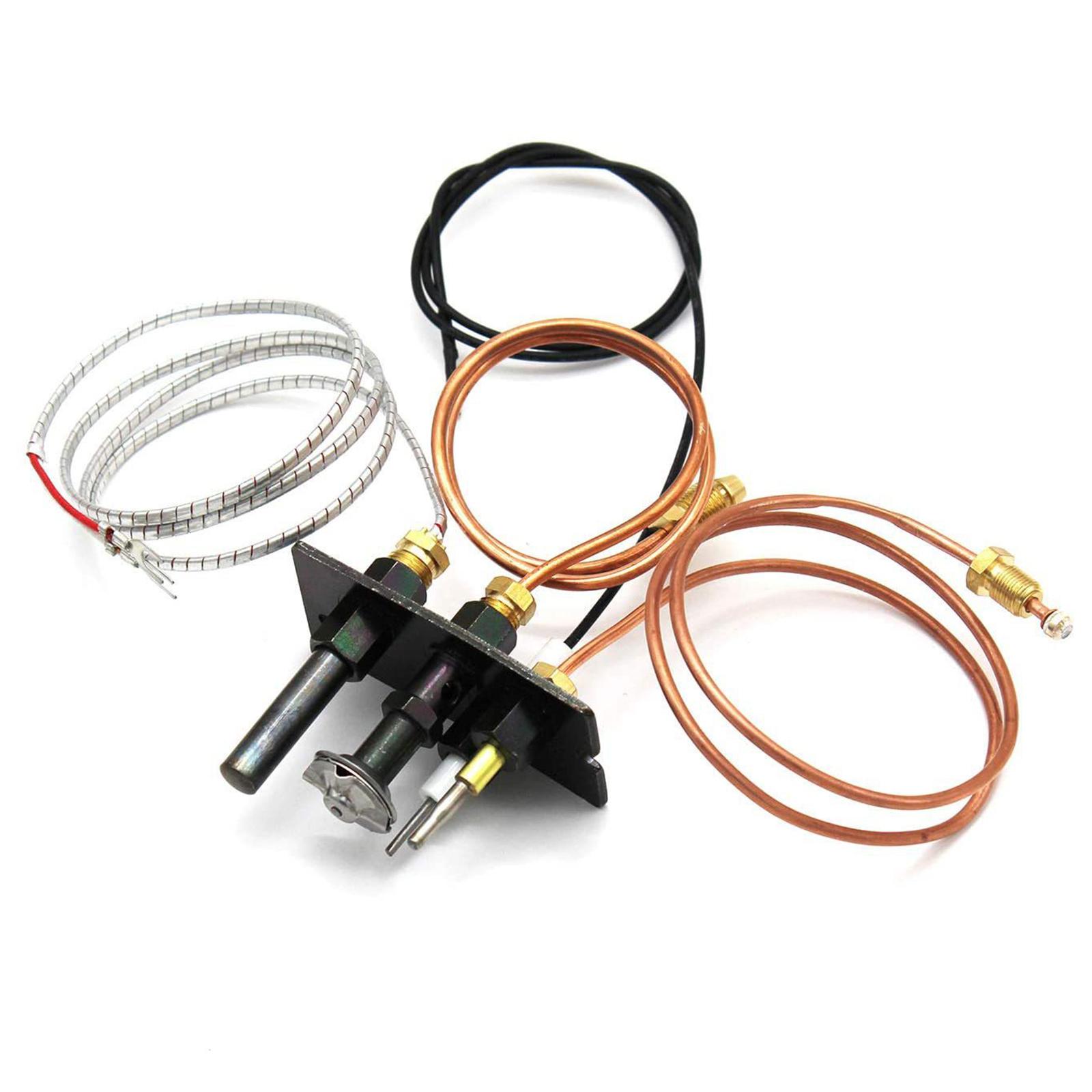 

Propane Gas Pilots Assembly Compatible for Fireplaces 10002264 10002265 4021-736 485-510A 230-1781 69L17 with Thermopile
