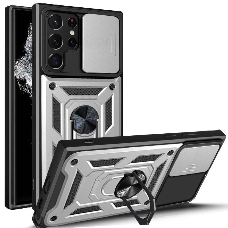 Samsung For Galaxy S24 Anti Fall Magnetic Phone Case With Bracket Protect Lens