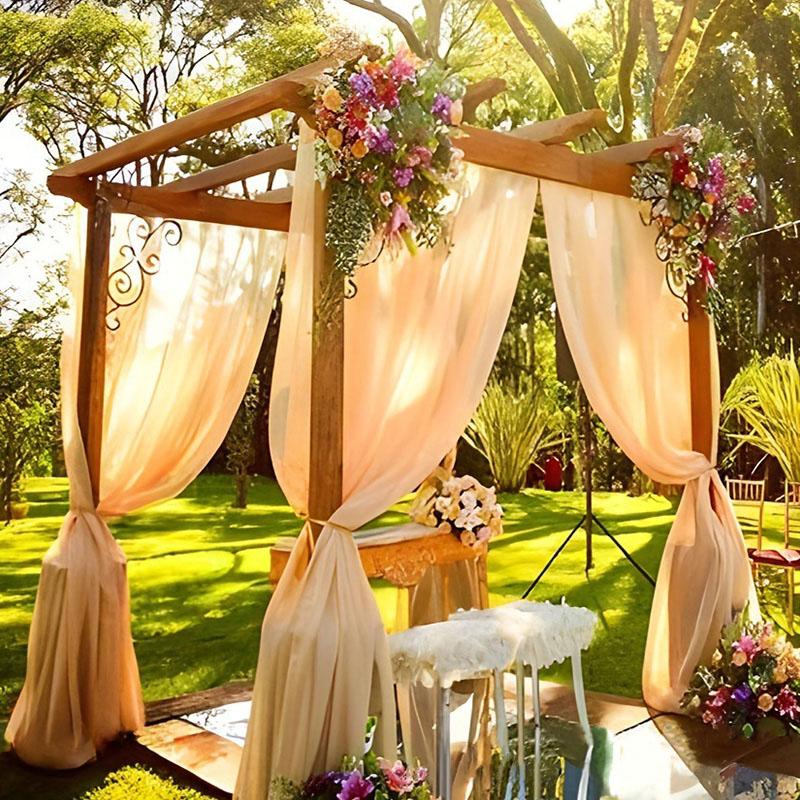 6m Ceiling Drapes Stage Backdrop Ceremony Reception Hanging Decor Arch Roof Decor Hotel Decoration