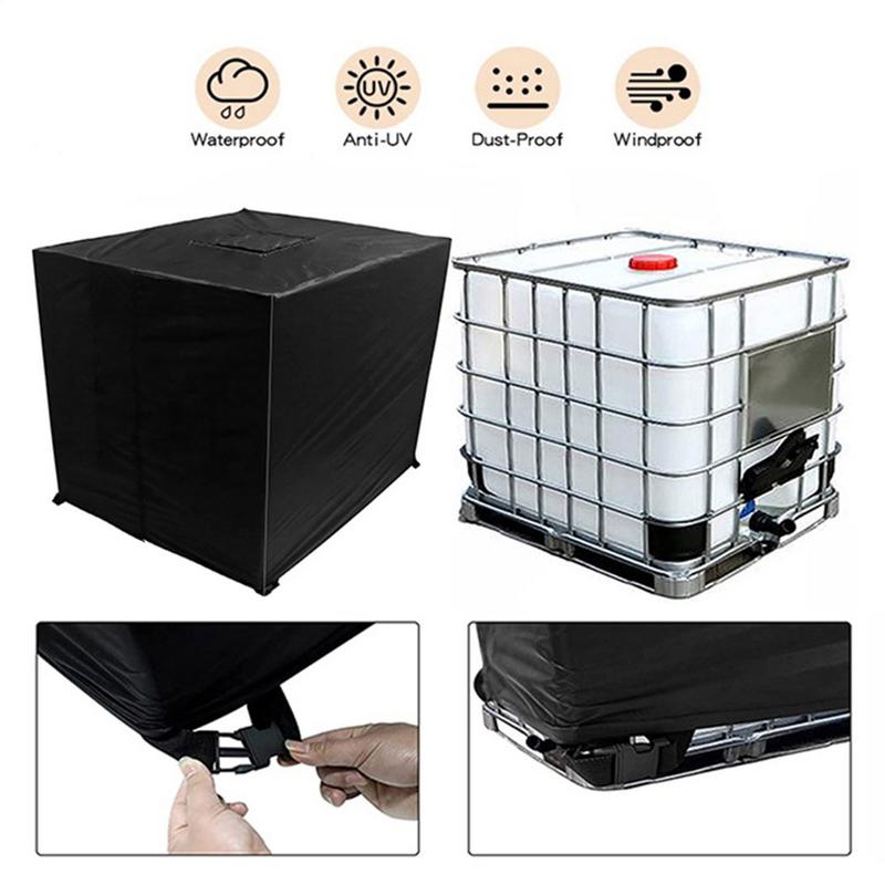 IBC Tote Cover 1000 Liter Container Aluminum Foil Waterproof Dustproof UV Protection Water Tank Cover
