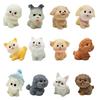 Pinenjoy 12 Miniature Dog Popular Birthday New Year Collectible Tabletop Landscape Bonsai Desktop DIY Fairy Garden Birthday Cute Cartoon Cake Soothing