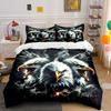 Fierce Eagle Trio For Power Exquisite Three-Piece Bedding Set Gift For Kids And Adults