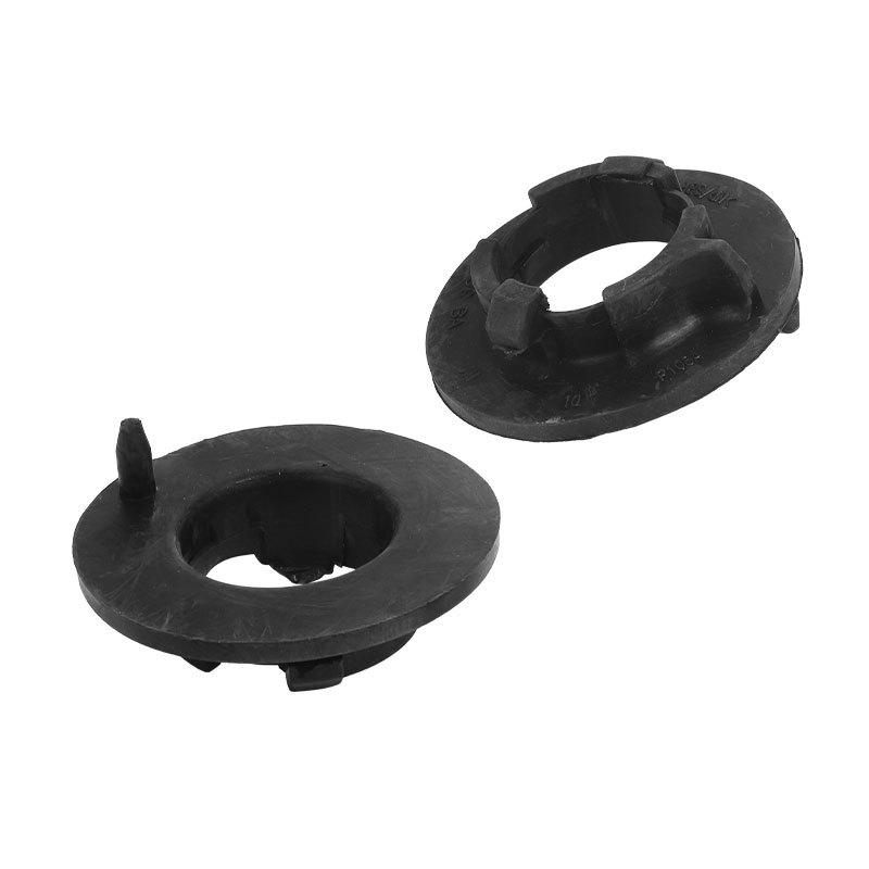 2PCS Rear Spring Top Mount-Anti Squeak Part Black Car Rear Upper Suspension Spring Pad For Ford Fiesta Mk7 2009-2017 1531725