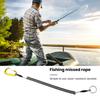 1 Set Rod Release Rope Toughness High Stretch Strong Pulling Force Quick Release Fishing Keychain Ring Hook Fishing Enthusiasts