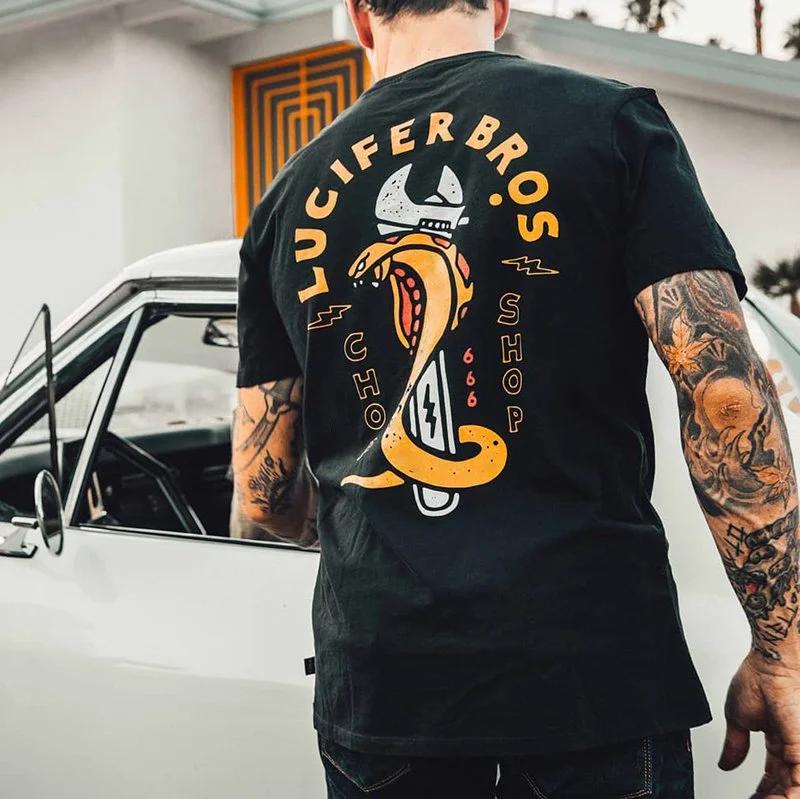 Creative Punk Skulls Men Tshirts Summer Hip-hop Gothic Short-sleev Tops Fashion Heavy Metal Rock Clothes Ropa Hombre Camisetas