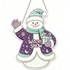 Rustic Style Christmas Hanging Ornaments 2D Flat Design Snowman Door Decoration  Home Wall
