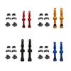 Easy To Install Aluminum Vacuum Valves Nozzle For Tubeless Bicycles Tires, Aluminum Bikes Valves For Cycling Enthusiasts