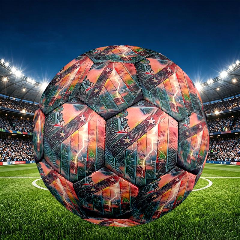 Futbol Kulübü Baskılı Boyut 5 Futbol Topu, Maç Antrenmanı ve Günlük Pratik İçin PU Aşınmaya Dayanıklı Futbol, Futbol Taraftarları İçin Doğum Günü Hediyesi