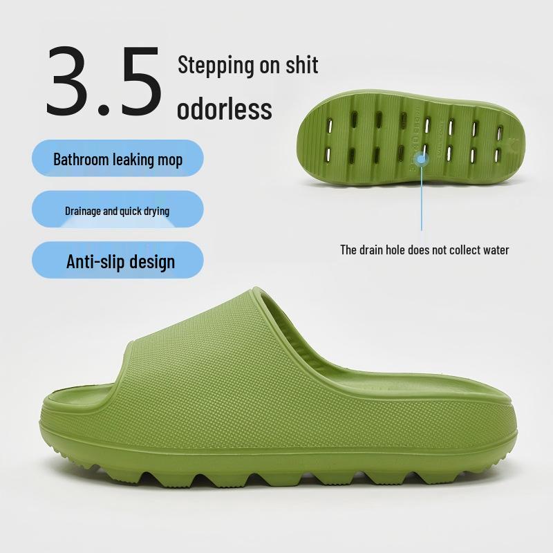 Leakproof Quick-Drying All-Season Bathroom Shower Slippers for Women and Men