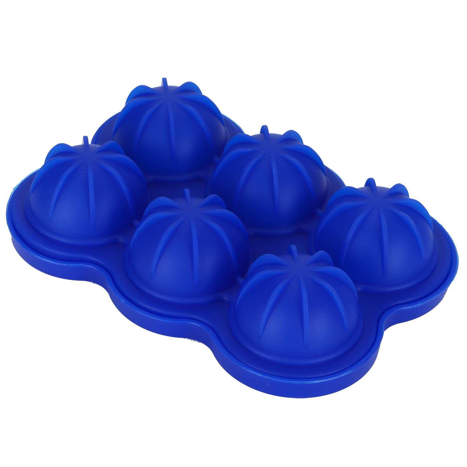 Форма для изготовления ледяных шариков на 6 ячеек, многоразовая силиконовая форма-лоток для ледяных шариков для домашней кухни, бара