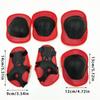 Children'S Knee Pads 6-Piece Protective Gear / Skating Safety Gear Wrist Guards, Elbow Pads, Knee Pads