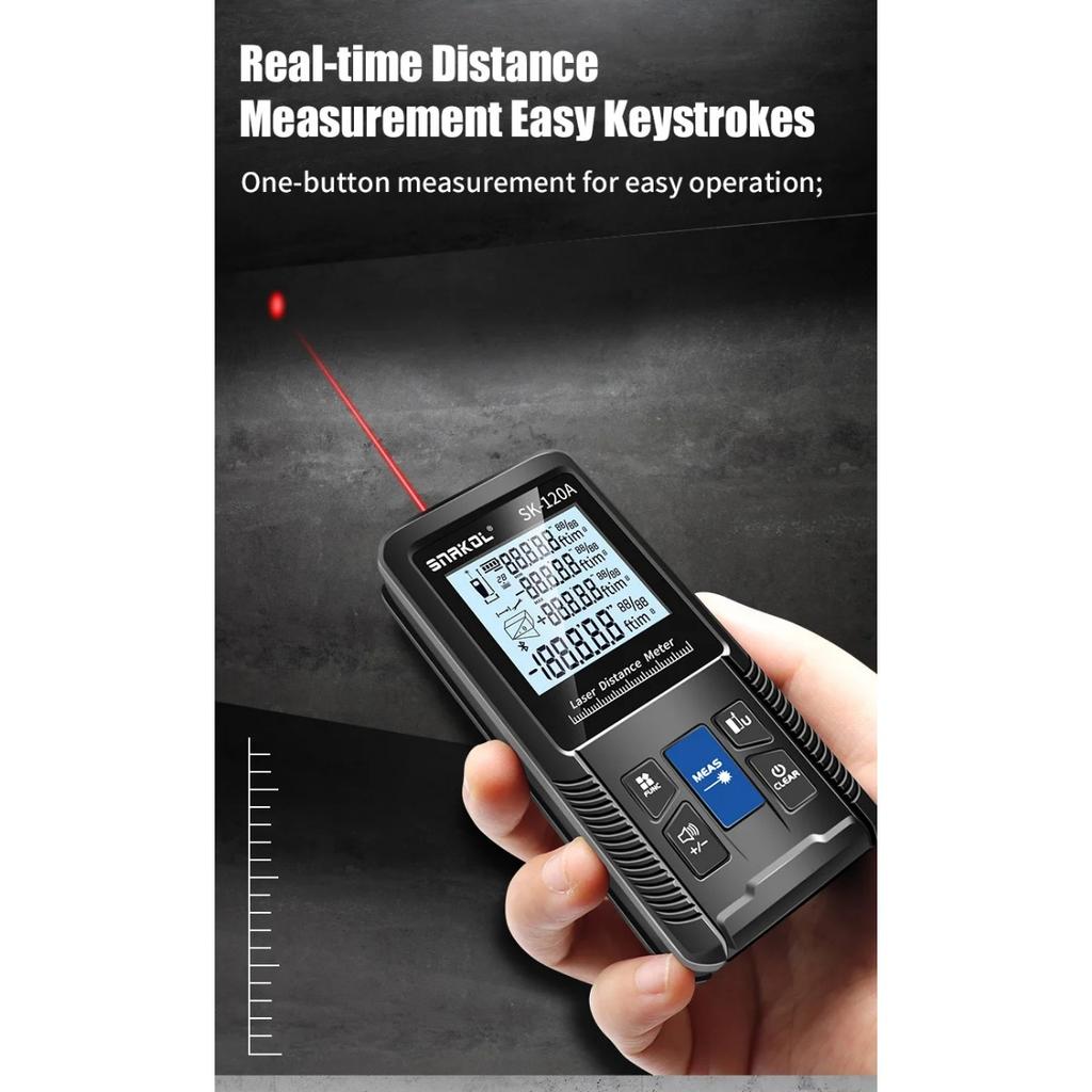 JOYBLISS Laser Distance Meter 40m 50m 70m 100m 120m Rangefinder Digital Range Finder Trena Roulette Ruler Distance Measuring Tape