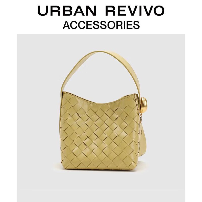 URBAN REVIVO Women s Woven Design Shoulder Bag One Size