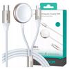 Schnellladendes Magnetisches Ladegerät für Apple Watch 2in1 Joyroom S-Iw012 30W 1,5M (Weiss)
