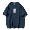 Shellsuning Oversized bavlněná trička s grafikou Muži Léto Měkké Trička s krátkým rukávem Dámská Móda Univerzální pulovry Dámské