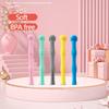 Baby Molars Baby Teether Toys Chew Straws Toy Hollow Teether Tubes Teething Relief Baby Teether Chew Tube 6'' In Length