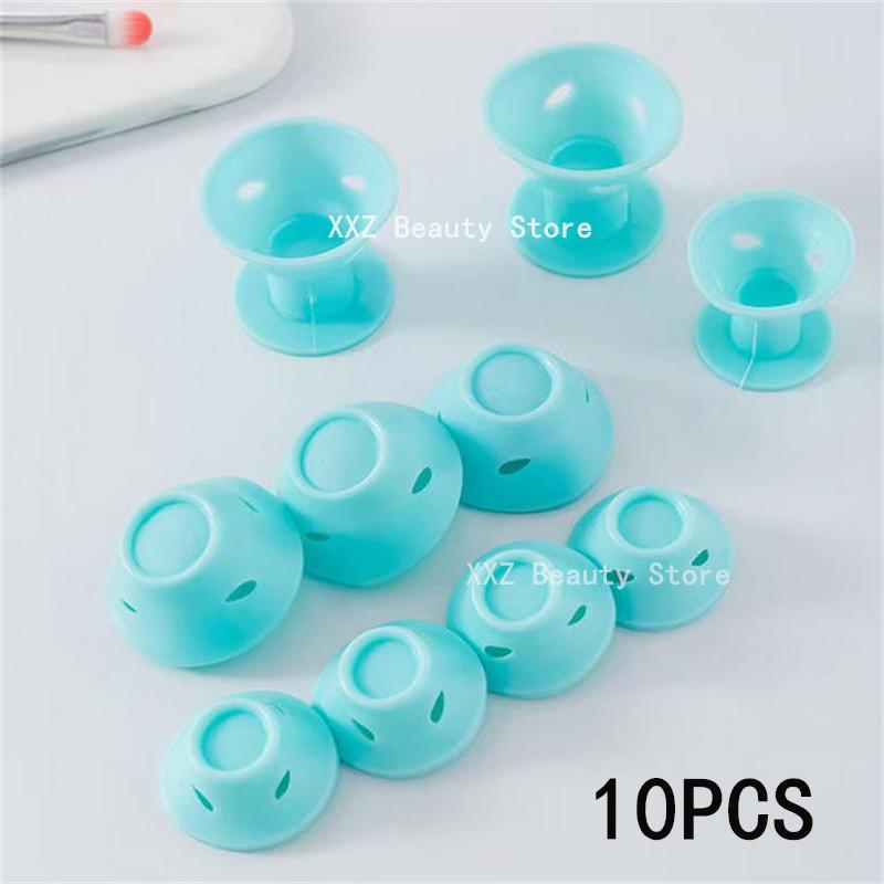 Pink Soft Silicone Magic Hair Care Rollers Set No Heat Hair Curler DIY Curling Styling Tool for Beautiful Curls - 10/20/30/50/10