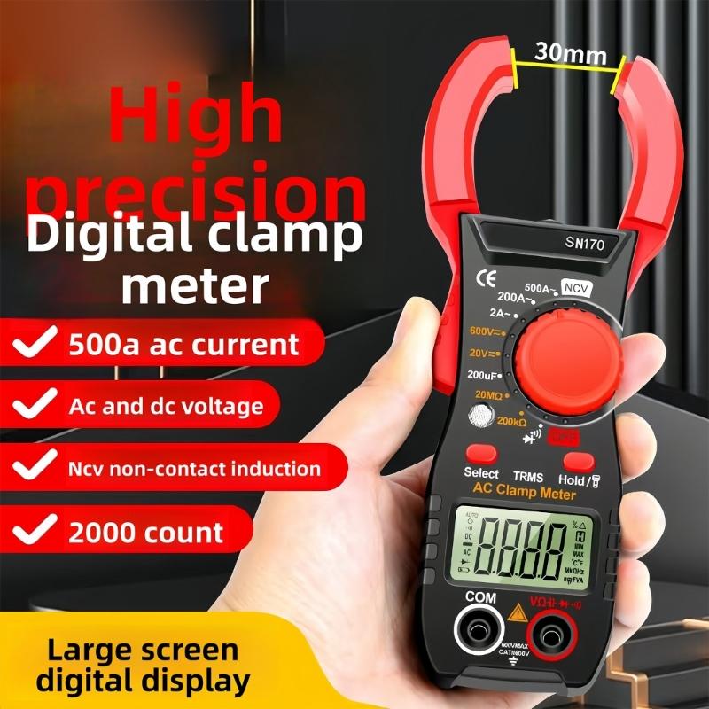 Professional Digital Electrical Multimeter For Voltage Current Resistance Capacitance Testing Multifunction Clamp Meter