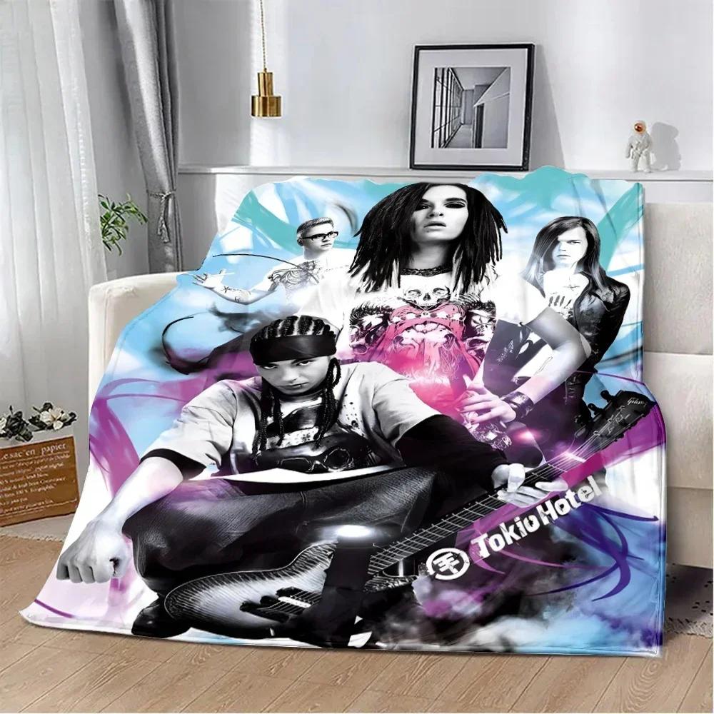 Coperte Stampate Tokio Hotel Coperte da Picnic Coperte Calde Coperte Morbide e Comode Casa Viaggio Regalo di Compleanno