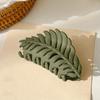 Autumn Leaf Shape Hair Clips Large Hair Claws Solid Frosted Large Hair Clip Girls Versatile Hair Accessories Hair Clip for Women