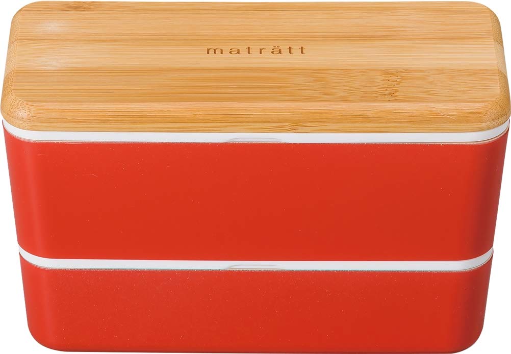 

Masakazu Antibacterial Lunch Mattratt Nest x 18 x 11 Red Box, Men s Lunch, 8.4 cm,