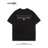 Summer Fashion Heavyweight Retro Men's English Letters 100% Cotton Printed Round Neck High-quality Casual Fitness Street T-shirt
