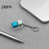 Mechanical Keyboard Fidget Keychain 2/3/4/9-Keys Toy, Stress Relief Push Button Finger Toy Clicker LED Light-up Tactile