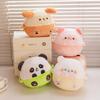 Super Cute Dog Pig Cat Panda Balls Plush Toys Soft Stuffed Cartoon Animal Pillow Creative Souvenir Room Decor Birthday Gift
