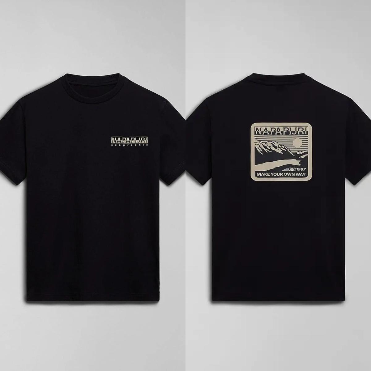 Napapijri Logo Marka Wzór Perferyjny Nadruk Letnie Luksusowa Marka Czysta Bawełna Koszulki Męskie I Damskie Krótki Rękaw XXXL zielony