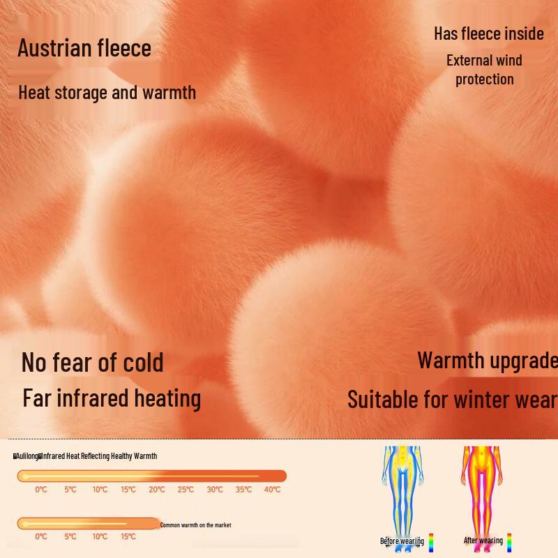 Demana Women's Winter Fleece-Lined Curved Wide-Leg Jeans