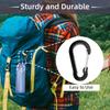 5Pcs Multi-Uses Carabiner Aluminum Alloy Carabiner Hooks Carabiner Spring Clips for Outdoor Hiking Camping Fishing