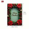 Vintage Christmas Tin Sign 8x12 Inch Holiday Wall Art Rustic Home Decor