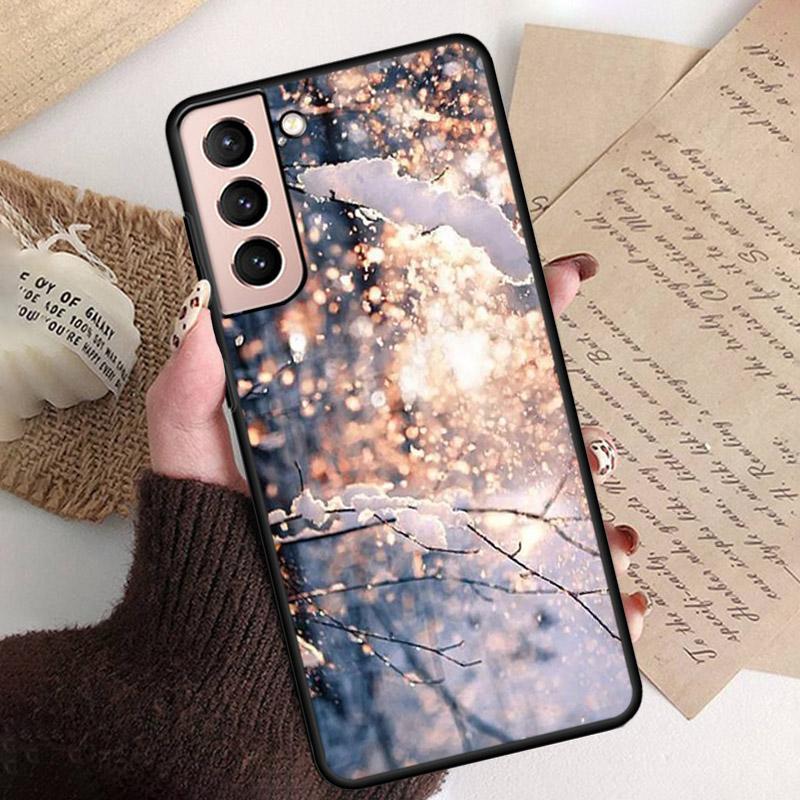 

Зимний легкий чехол для телефона Snow для Samsung Galaxy S22 S20 Ultra S20 S22 Plus S21 S10 S9 S8 Plus S10E S20 FE S22Ultra 5G