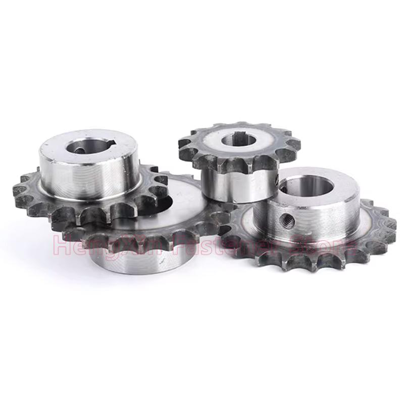 1pcs 20T-30T 06B Industrial Drive Sprocket Wheel 45# Steel Chain Gear 20 21 22 23 24 25 26 27 28 29 30 Teeth Keyway Bore 10-35mm