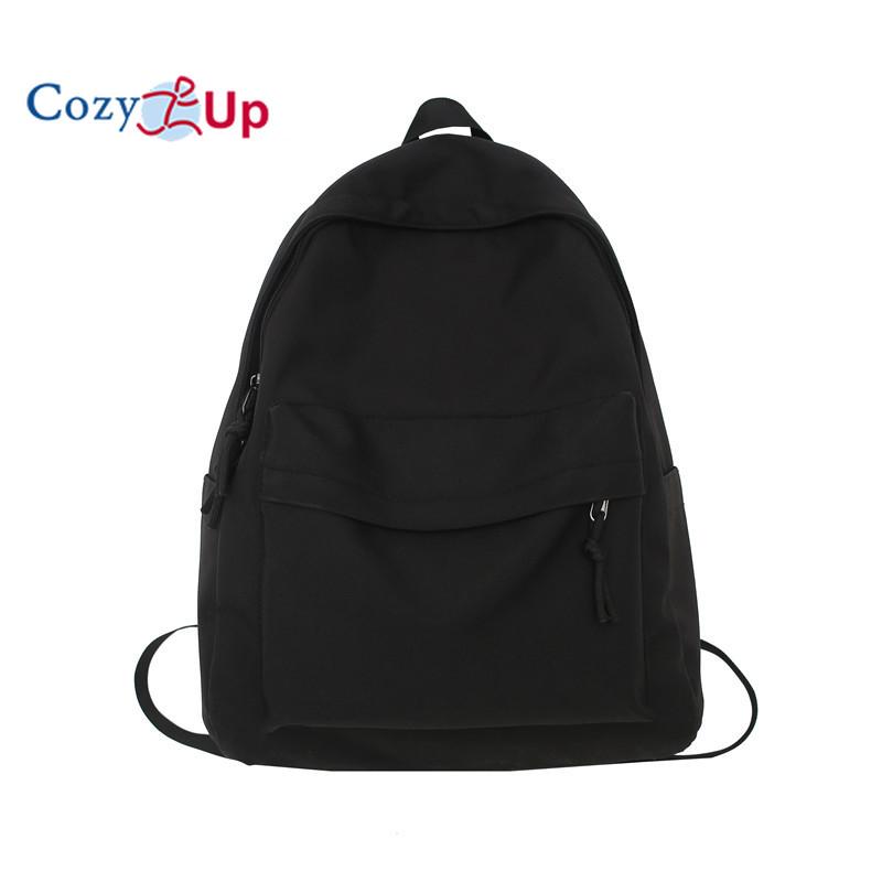 New Student Backpack Women's Korean-Style Fashion Preppy Style Schoolbag Casual Large Capacity Couple Backpack One Piece Dropshipping