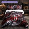 Modello AC Milan 3?Set di biancheria da letto morbido in microfibra con federe per camera da letto