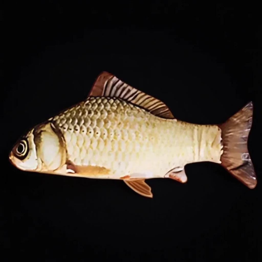 Interactive Catnip Plush Simulation Fish Chew Toys for Cats Soft 3D Fish Shape Catnip Filled Toys